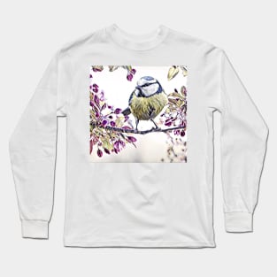 Blue Tit Bird Long Sleeve T-Shirt